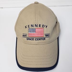 Kennedy Space Center Baseball Cap Hat American Flag Destination